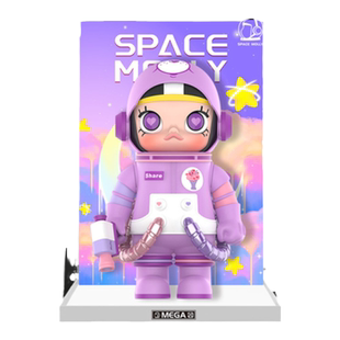 KGBOXpopmart泡泡玛特MOLLY展示盒400%分享熊亚克力展示盒防尘罩