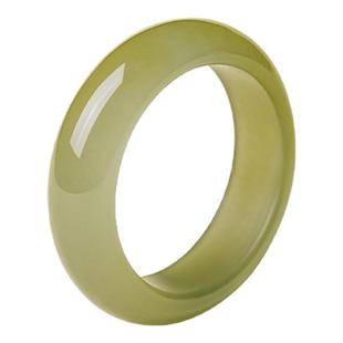 宫里上新和田玉戒指女正品素圈玉戒指食指玉石指环戒圈生日礼物