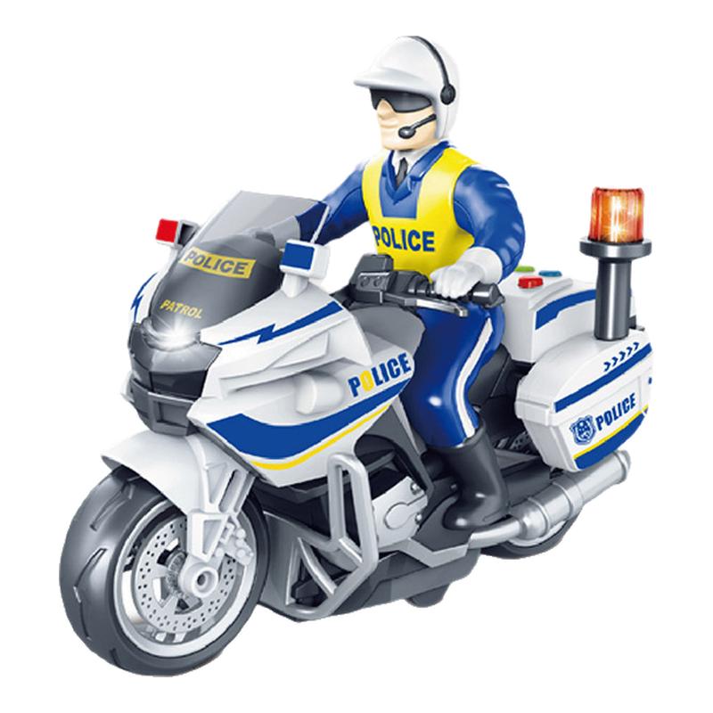 儿童惯性回力车摩托车特警消防巡逻车模型玩具玩具车摆摊跨境