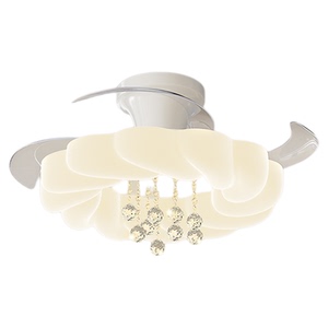 2025新款奶油风护眼静音风扇灯