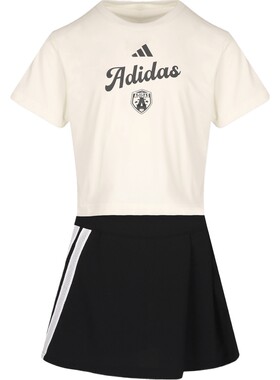 滔搏adidas阿迪达斯儿童运动休闲舒适短袖套服KV4498