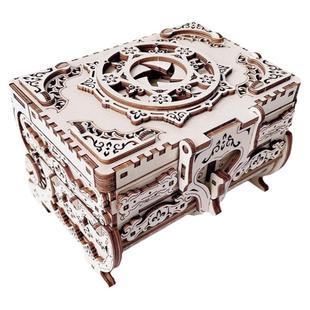 diy手工拼装木制音乐盒八音盒首饰收纳机关盒千与千寻玩具女生