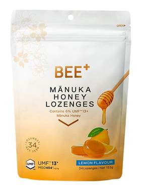 新西兰蜂蜜糖bee+麦卢卡润喉糖
