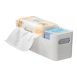 厕所纸巾盒抽纸盒免打孔卫生纸置物架手纸盒放置盒卫生间厕纸盒