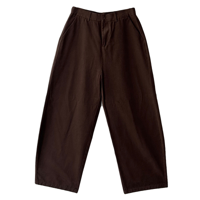 王几又 美拉德美式复古水洗直筒休闲裤男百搭宽松春秋款咖色裤子