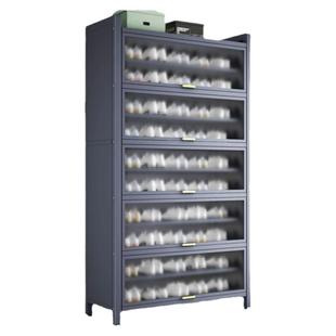 钢制翻盖鞋柜家用门口落地多层防尘鞋架入户柜玄关大容量收纳鞋架