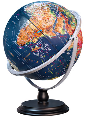 金球大号浮雕地球仪3d立体凹凸