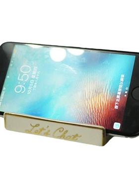 美国金色电话机陶瓷摆件名片夹