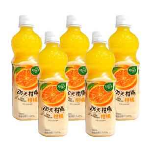 韩国原装进口woongjin/熊津柑橘汁饮料5瓶装0脂0钠