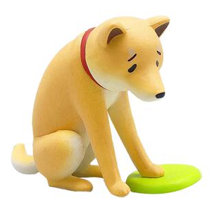 有货 Kitan奇谭俱乐部 愁眉苦脸的柴犬 苦恼的狗狗 迷你摆件扭蛋