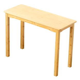 加厚楠竹书桌写字台学生学习桌电脑桌长条桌长方形实木窄桌子家用