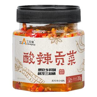 三知情剁椒贡菜香辣开味下饭菜嘎嘣脆湖南特产咸菜酱菜榨菜辣椒酱