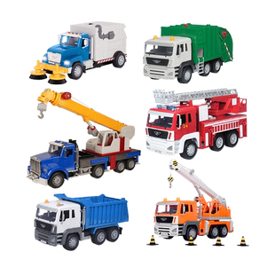 【自营】Driven超大车模型儿童仿真玩具工程车男孩礼物消防车回收