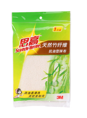 3m天然竹纤维灶台去污吸水抹布