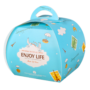 定做手提糕点盒蛋糕包装盒西点盒子慕斯盒烘焙包装打包盒100个