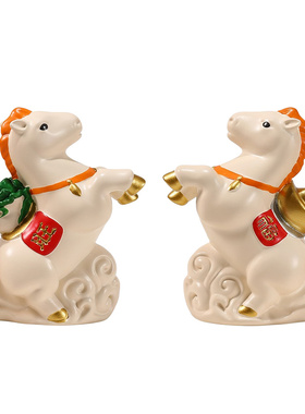 2026马年招财吉祥物立马有财装饰