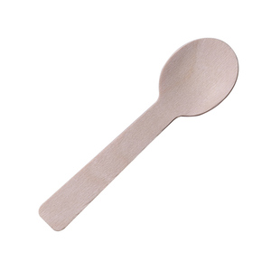 佳匙可降解一次性勺子木质单独包装雪糕冰淇淋布丁日式小圆勺环保