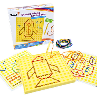 FritzS穿线刺绣板 儿童手工DIY刺绣幼儿园创意穿针引线大班生活区