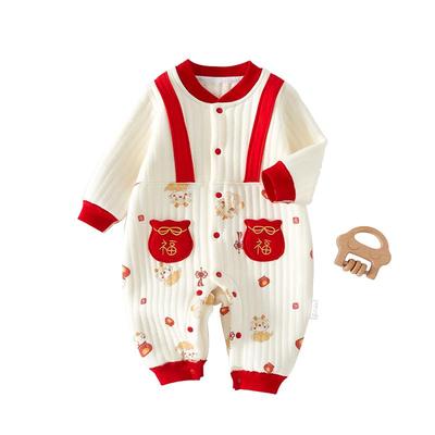 棉恋森婴儿衣服纯棉春秋冬连体衣