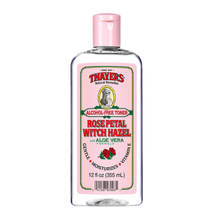 新包装美国Thayers金缕梅玫瑰水爽肤水花瓣芦荟300ml保湿收补水