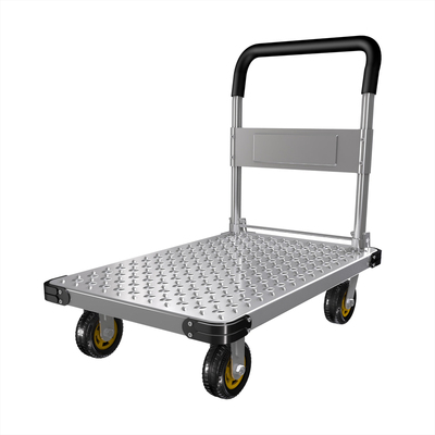 加厚钢板手推车抗磨耐压平板推车