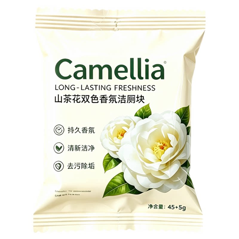 山茶花香洁厕凝胶除臭留香蓝泡泡