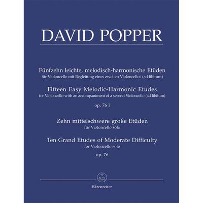 波帕尔15首大提琴简单旋律和声