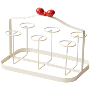 杯架杯子收纳置物架水杯茶杯咖啡杯架高级感轻奢餐桌吧台饮水机台