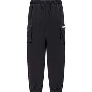 波司登儿童外穿羽绒裤秋冬季新款男童女童黑色工装裤保暖长款黑色