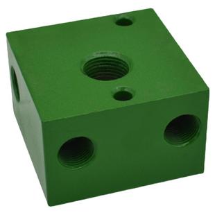 液压站油路块02系列电磁阀油路块 安装6通径油路板02-1W/8W盖板