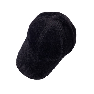 水貂绒帽子鸭舌帽女瘦脸秋季帽子女韩版百搭时尚棒球帽冬款显脸小