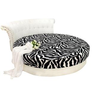 冬季保暖圆床席梦思保护套圆床床笠牛奶绒水晶绒圆床单床套可定制