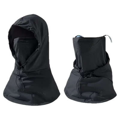 防晒面罩帽子一体夏季遮阳帽全脸