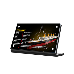 适用于乐高10294泰坦尼克号豪华远洋游轮积木模型亚克力展示铭牌