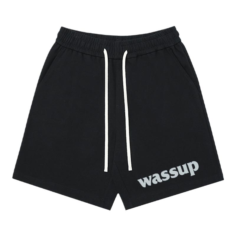 WASSUP休闲短裤男运动宽松夏季