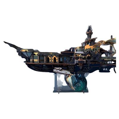 鲸空木制飞船寰宇鲸舟拼装模型