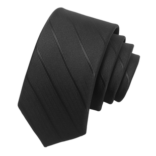 适派领 领带拉链男士黑色免打结韩版正装商务灰色深蓝手打领带男