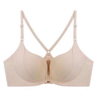 珀依兰 前扣内衣女小胸聚拢收副乳无钢圈美背防滑不掉肩无痕文胸