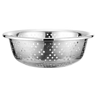 加厚不锈钢漏盆洗菜盆圆形特大号沥水篮菜篮子洗米盆沥水盆过滤盆