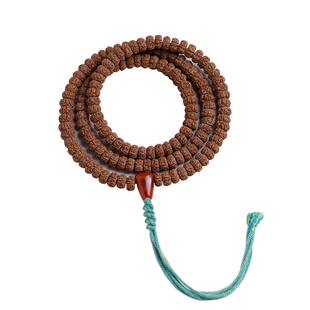 小金刚菩提老树王天然原籽藏式薄切文玩付佛念珠南红玛瑙项链配饰