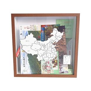 旅行记念录时光碎片足迹飞机火车票演唱会门票收藏票根收纳盒相框