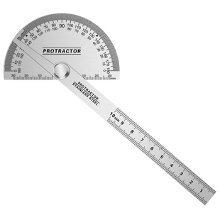 角度尺高精度工业型万能万向任意自由半圆不锈钢多功能木工量角器
