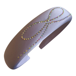 彩色烫钻蝴蝶结 纯色缎面发箍女日常外戴高级感洋气时尚头箍发饰