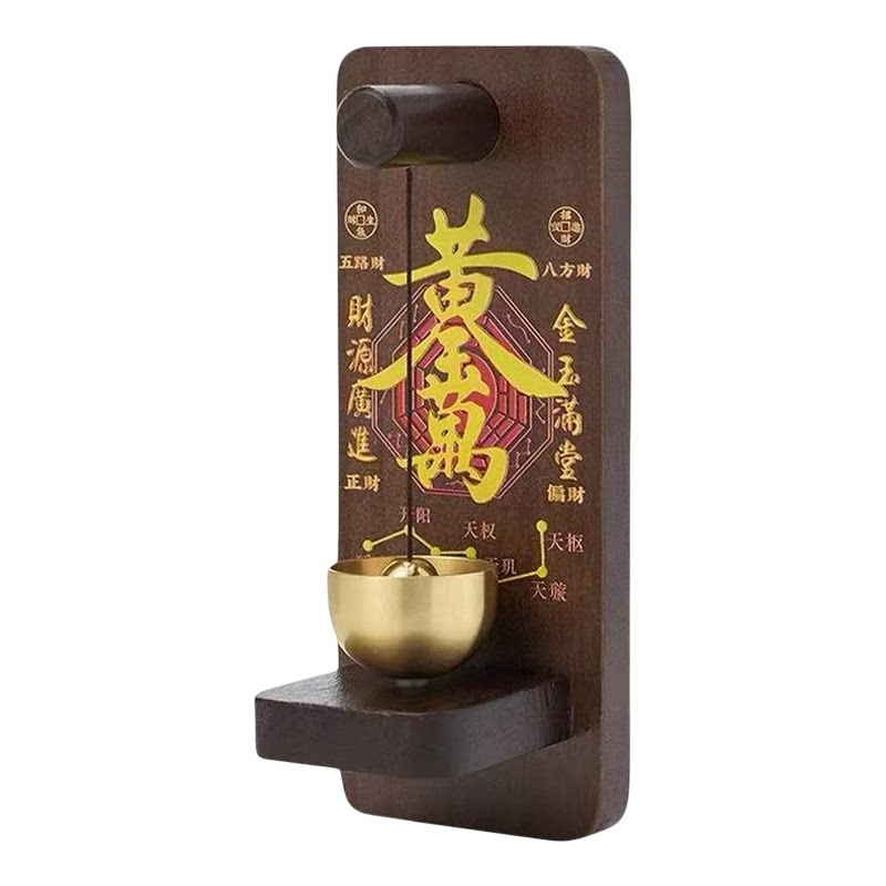 日式开门进门提醒铜铃门挂