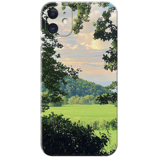 文艺彩霞适用iPhone13苹果12手机壳11小清新17Air/16/14promax简约15mini意境6s/7/8plus/XR唯美se2/3女款XS