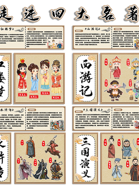 学校kt板立体文学名著环创阅读角