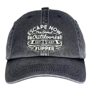 韩国正品Flipper代购大码棒球帽水洗做旧时尚牛仔大头围鸭舌帽子