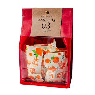 新年开窗自立袋圣诞饼干糯米船牛轧糖礼品袋糖果烘焙雪花酥包装袋