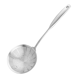 双钩火锅漏勺 304不锈钢商用加厚油炸丸子捞面捞饺子笊篱网勺