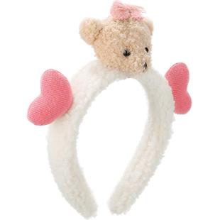 DODOGOGO可爱毛绒小熊洗脸发箍少女2026新款头箍压发发饰秋冬头饰